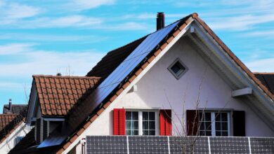 the roof of the, house, the window