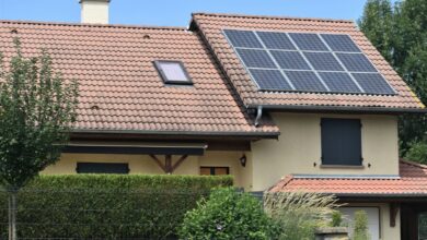 a house with a solar panel on the roof