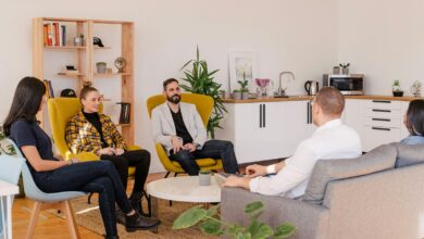 people seated in living room